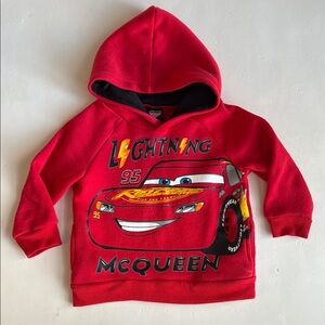 Disney Cars Lighting McQueen Hoodie Sweatshirt Boys 2T